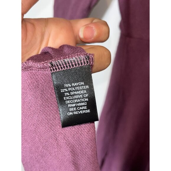 NWT Torrid Purple Hacci Wrap Midi Dress Soft Stretch Plus Size  1x - Picture 7 of 11